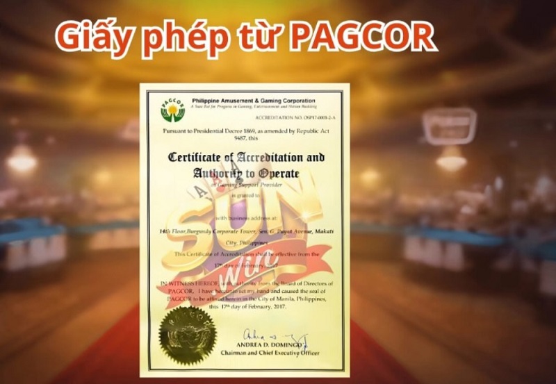 Giấy Phép Hoạt Động Của Sunwin Có Hợp Pháp Hay không